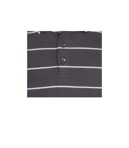 Trespass Mens Samani Short Sleeve Striped Polo Shirt (Khaki) - UTTP2443