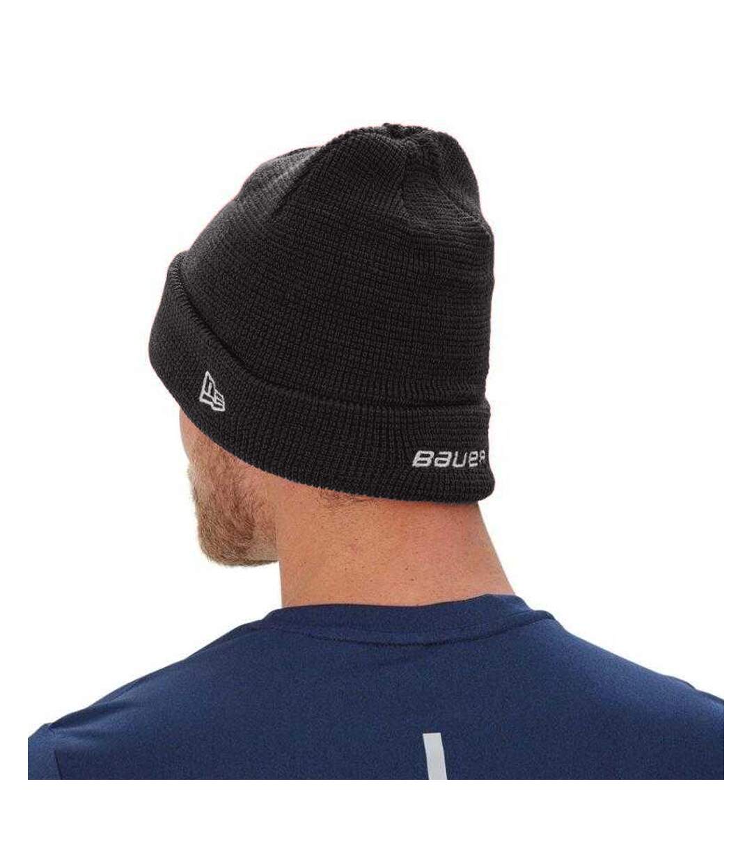 Bonnet Motif/style Toque Homme Noir Bauer-2
