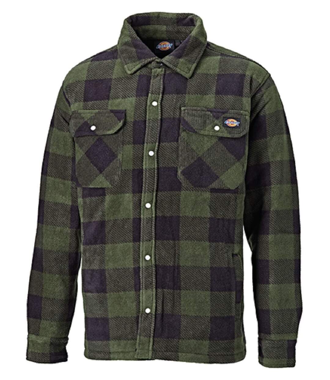 Surchemise à carreaux polaire - Dickies - PORTLAND DK0A4XTA - vert et noir