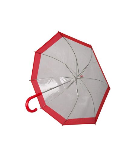 Dome stick umbrella one size clear/red Mountain Warehouse