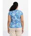 T-shirt manches courtes imprimé feuillage col rond-2