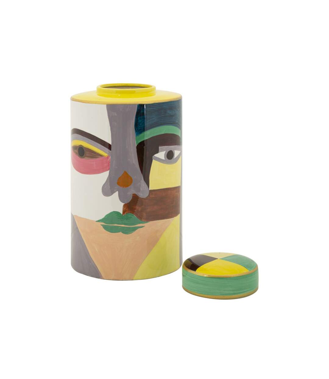 Vase Design en Céramique Piccassy 33cm Multicolore-3