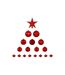Kit 18 Pièces Déco de Noël Colorama 23cm Rouge-2