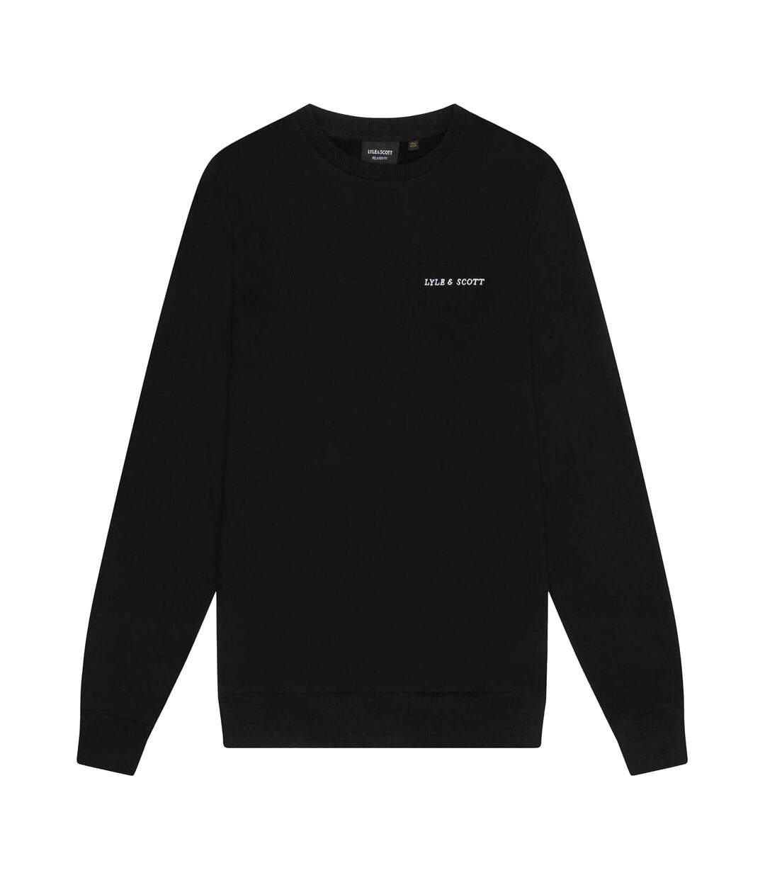 Sweat Style Brodé Homme Noir Blanc Lyle & Scott-1