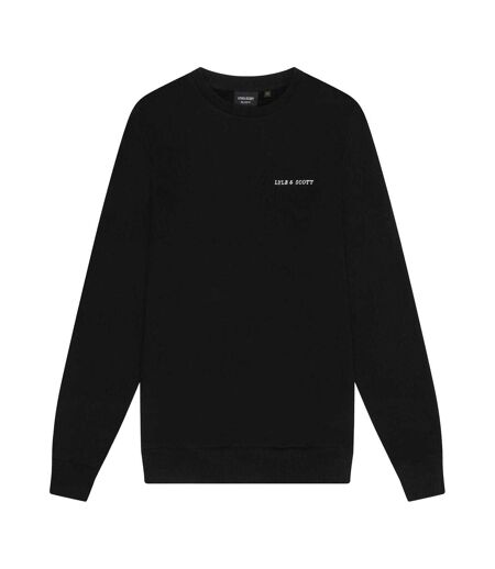 Sweat Style Brodé Homme Noir Blanc Lyle & Scott