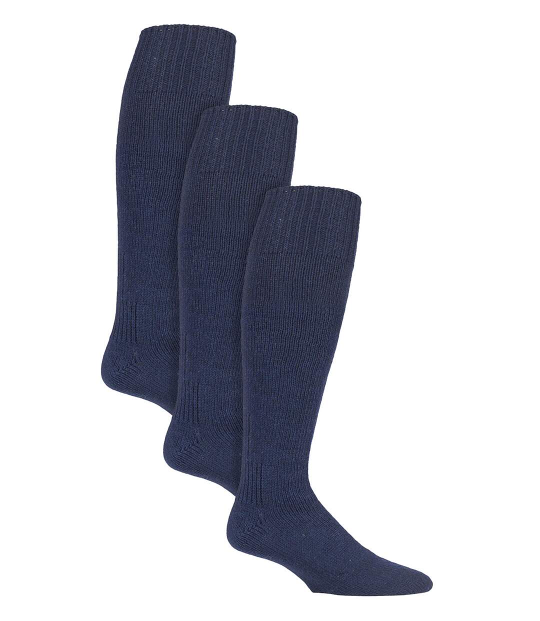 Country Pursuit - 3 Paires Homme Chaussettes Pêches Hautes Laine-1