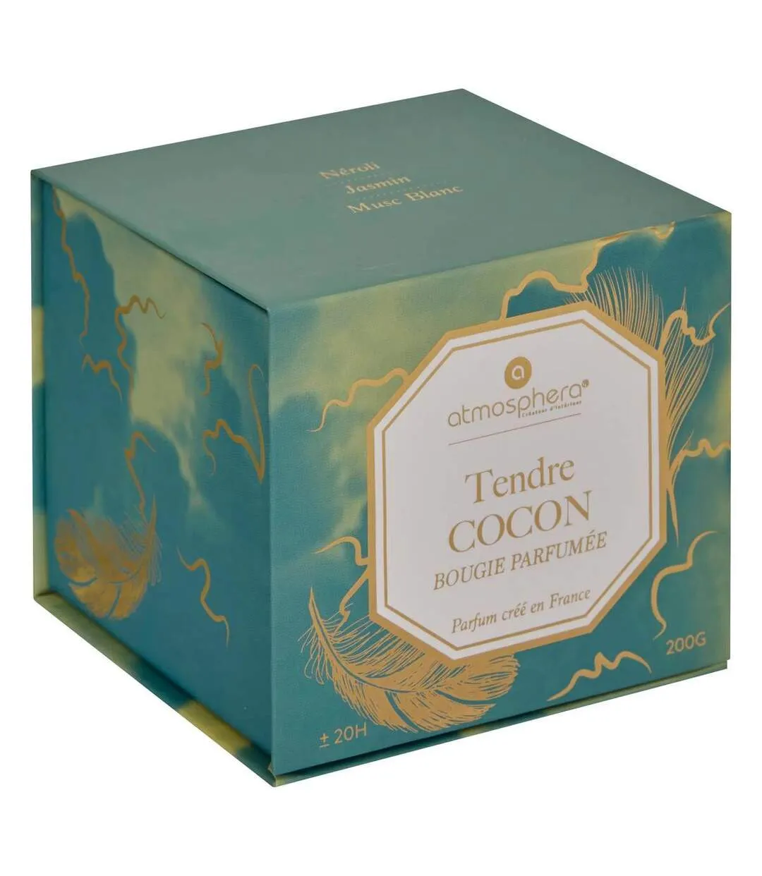 Bougie Parfumée en Verre Elisa 200g Tendre Coton-3