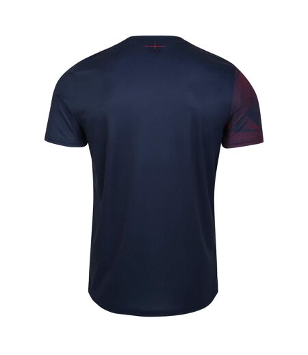 Umbro Mens 23/24 England Rugby Warm Up Jersey (Navy Blazer/Tibetan Red) - UTUO1514