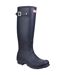 Womens/ladies original tall wellington boots navy Hunter-1