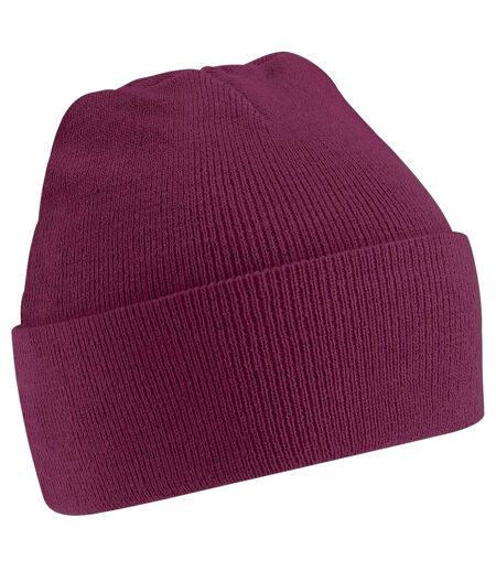 Beechfield Soft Feel Knitted Winter Hat (Burgundy) - UTRW210