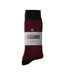 2 Pack Men's Casual Ribbed Cotton Dress Socks | Midweight Square Knit Socks-2