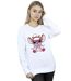 Disney Sweat Femme/Ladies Lilo & Stitch Angel Reindeer Sweatshirt (Blanc) - UTBI23040-2