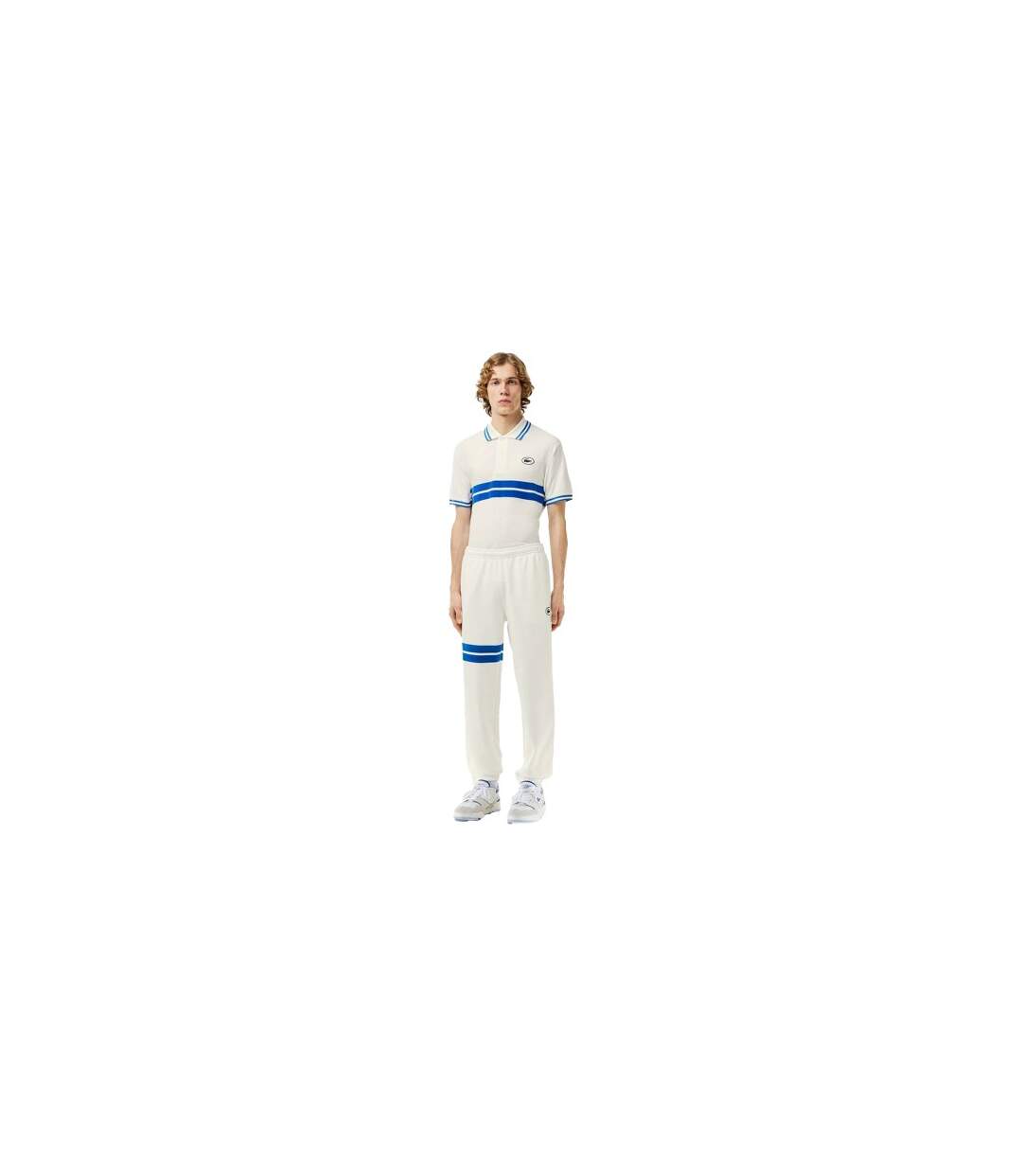 Mens Regular Jogging Bottoms Cream Lacoste-1
