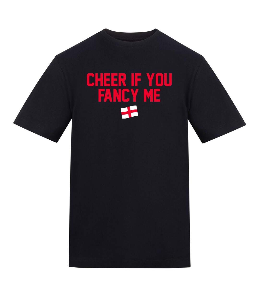 T-shirt Cheer If You Fancy Me Homme Noir AWD-1