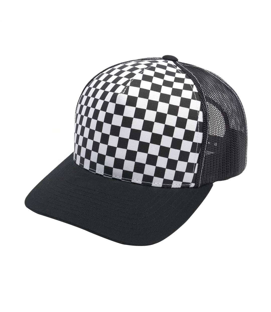 Casquette Trucker Noir Blanc Flexfit-1