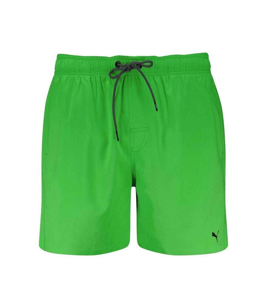 Mens Logo Swim Shorts Green Puma-1