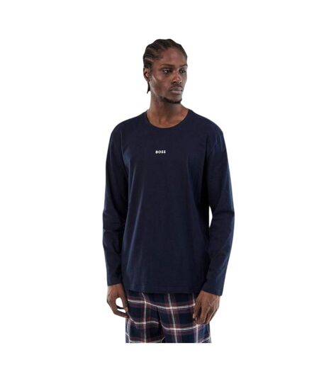 T-shirt Manches Longues Vacances Motif/style Logo Homme Bleu Clair Boss