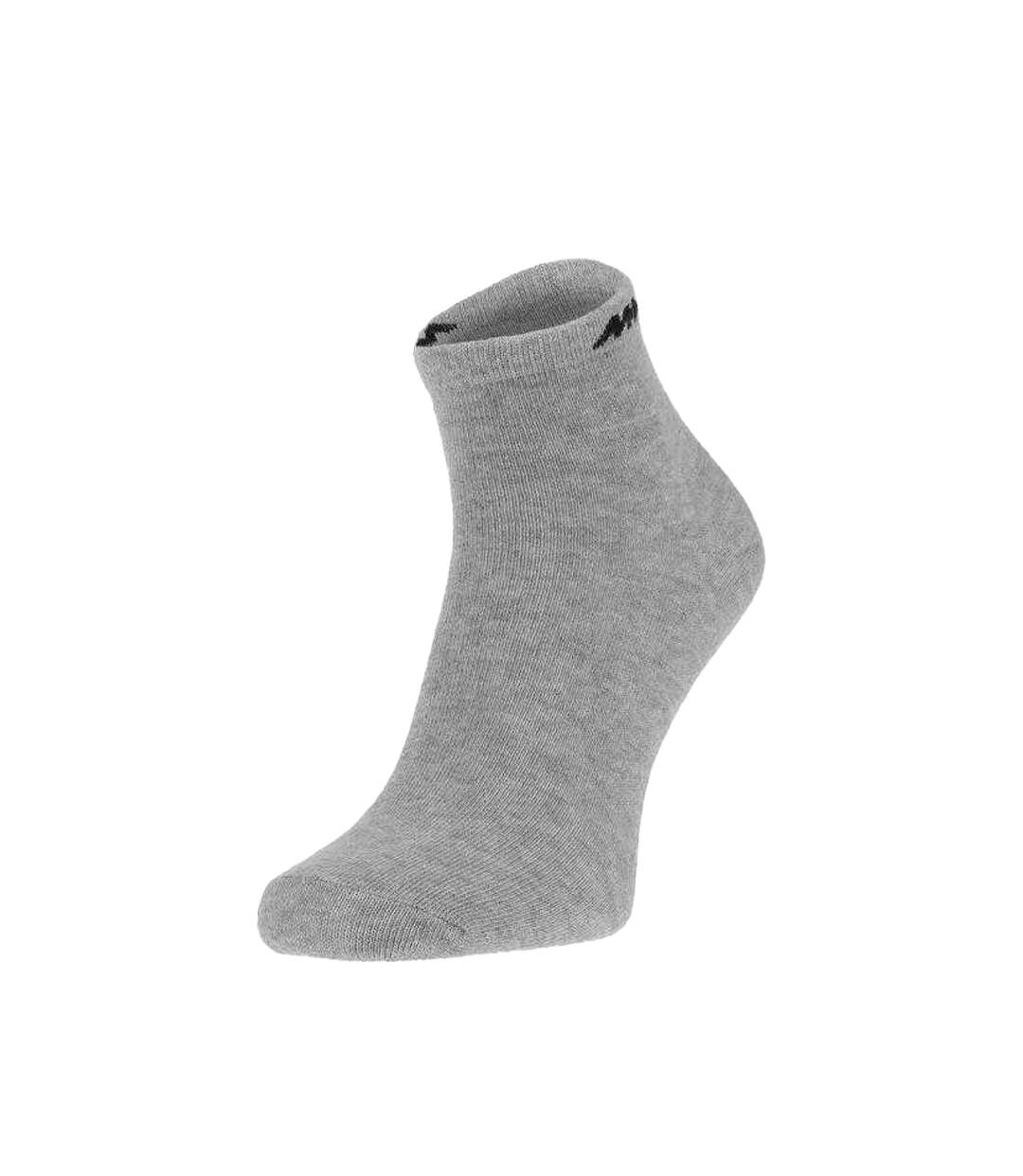Socquettes Basics Adulte Noir Blanc Gris Monotox-3