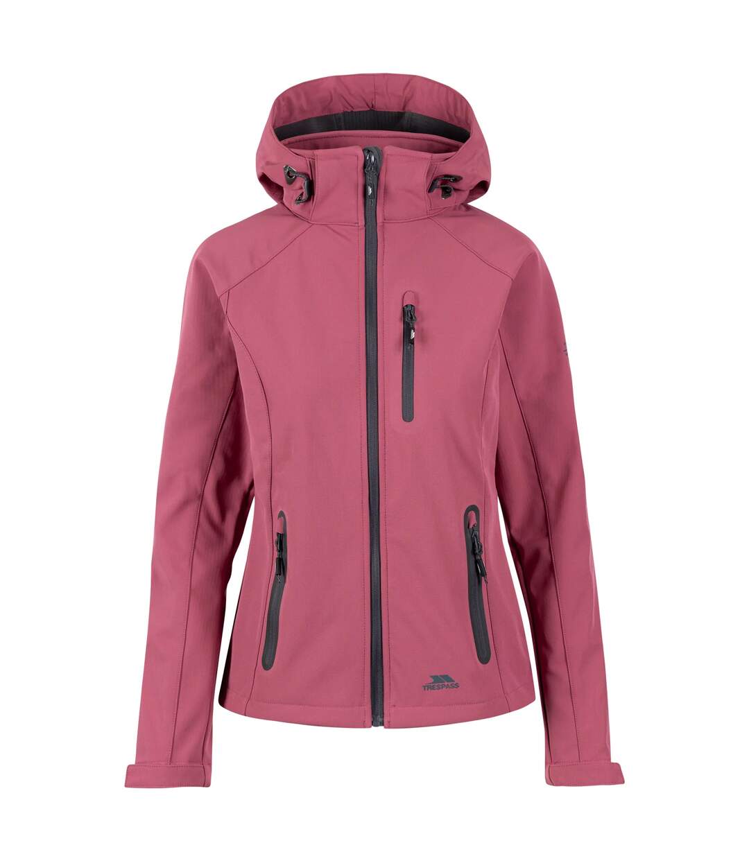 Womens/ladies Bela Ii Waterproof Soft Shell Jacket Rose Tone Trespass-1
