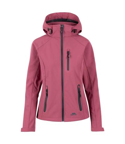 Womens/ladies Bela Ii Waterproof Soft Shell Jacket Rose Tone Trespass