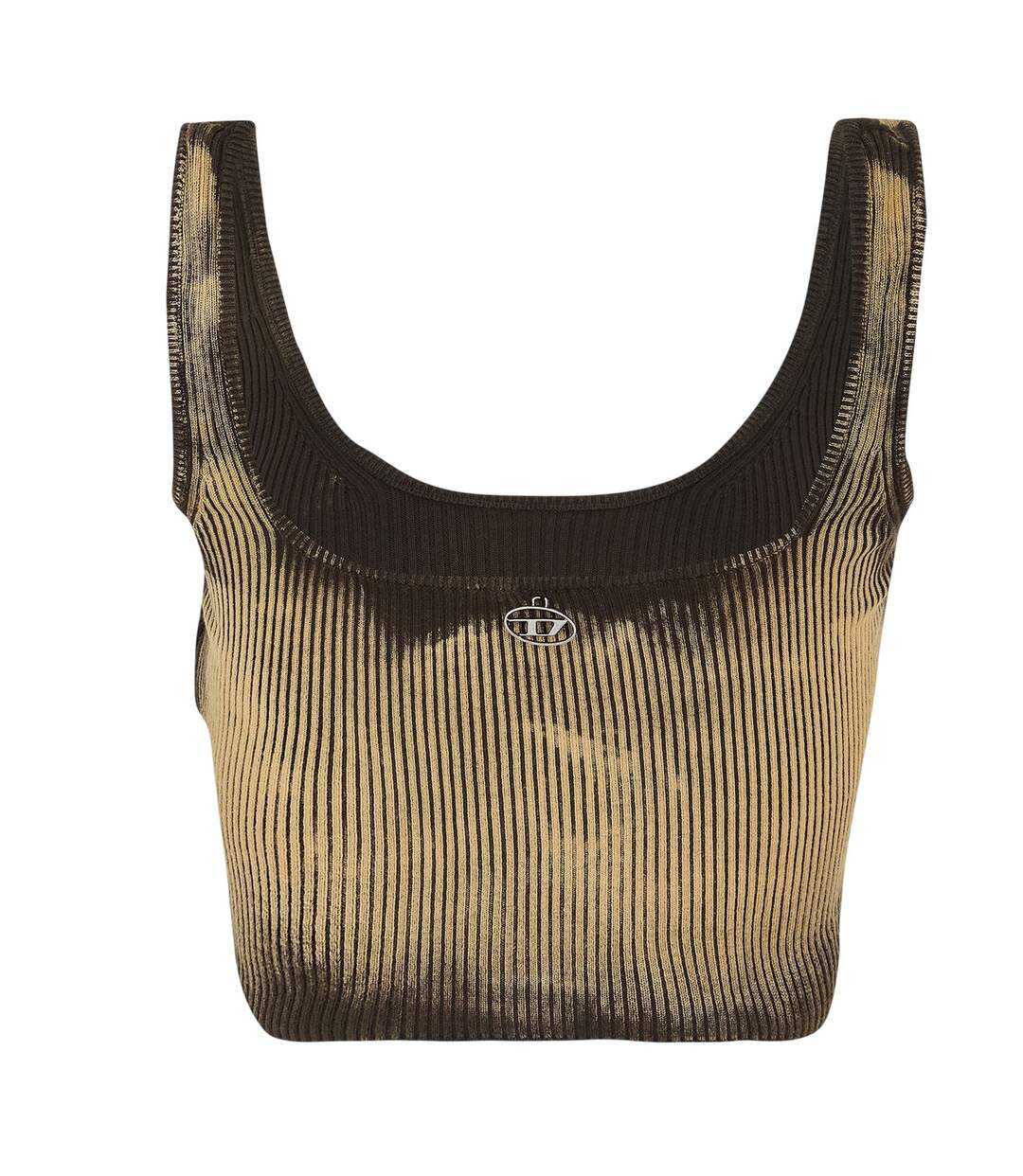 Débardeur Femme Noir Beige Diesel-3