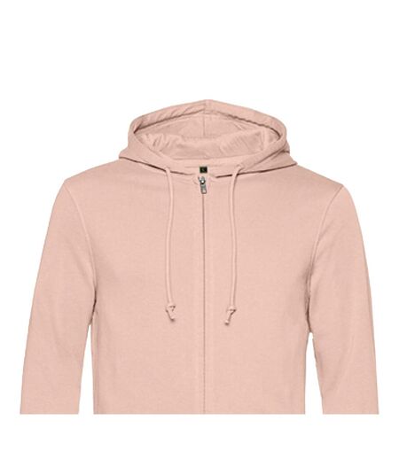 Veste à capuche organic homme rose B&C