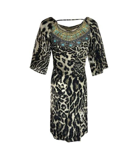 Robe Siberia Femme Marron Noir Inoa