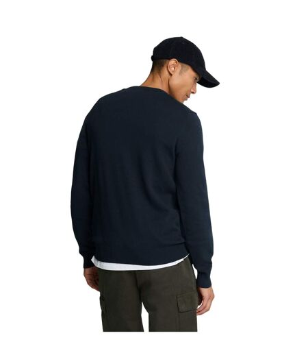 Pull à col ras-du-cou homme bleu marine foncé Lyle & Scott