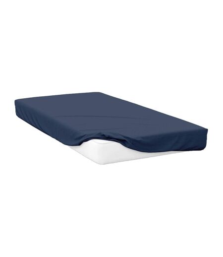 200 thread count egyptian cotton fitted sheet navy Belledorm