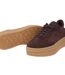 Womens/ladies Newbury Suede Platform Trainers Brown White Gum Jack Wills-4
