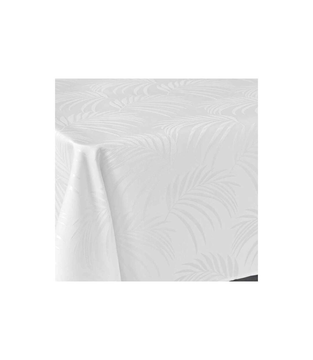 Nappe Jacquard Plumette 140x240cm Blanc