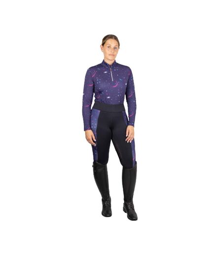 Haut Thermique Elevate Out Of This World Femme Bleu Marine Magenta Hy