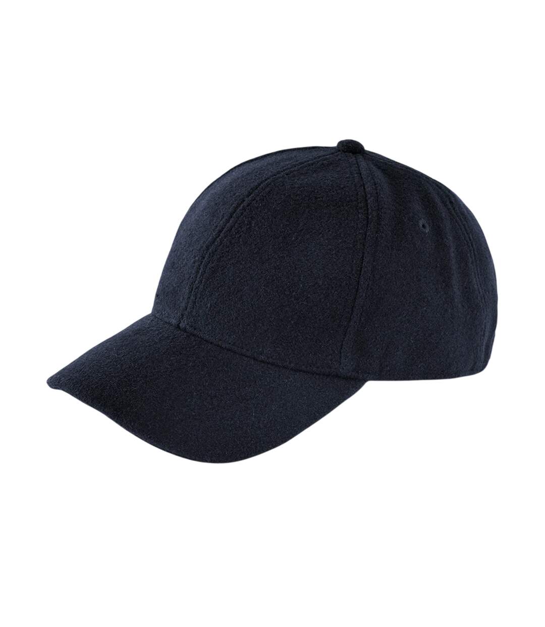 6 Panel Wool Blend Cap Navy Beechfield-2