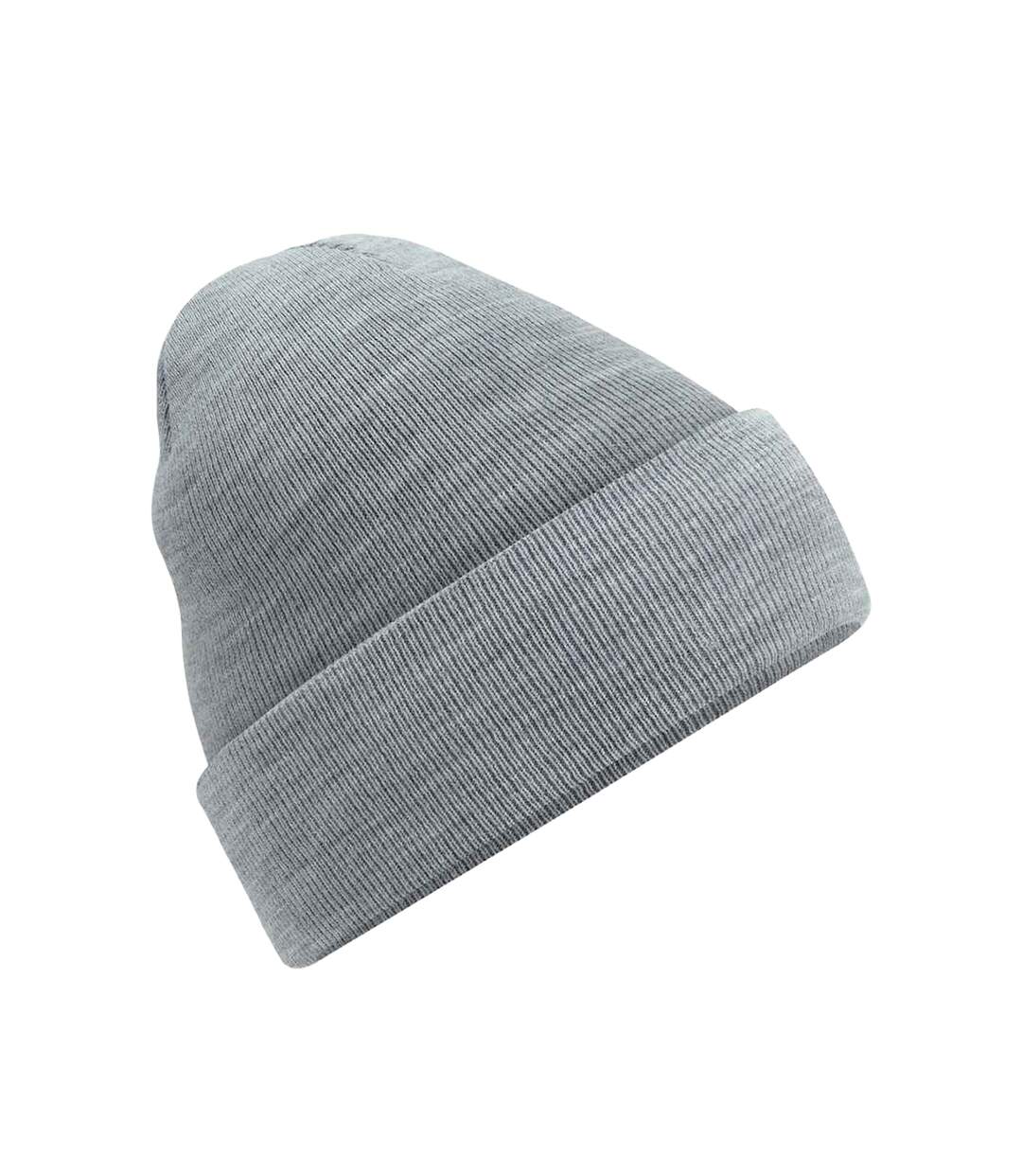 Bonnet Motif/style Uni Original Adulte Cendre Beechfield-2