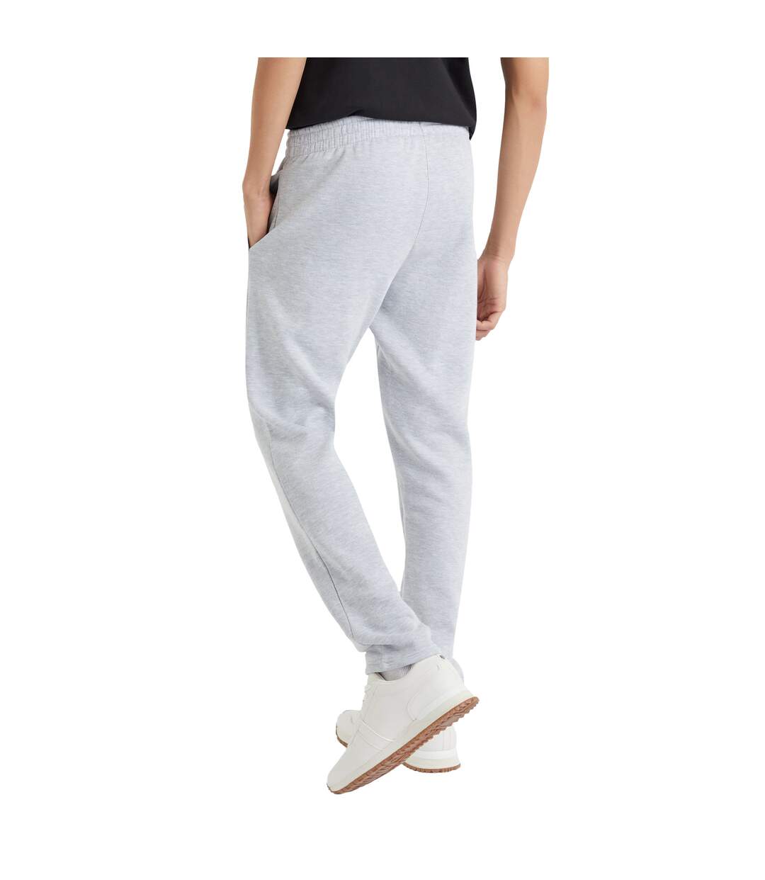 Mens fleece jogging bottoms grey marl Umbro-2