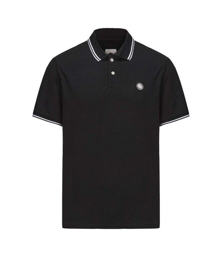 Polo Manches Courtes Barton Homme Noir Pretty Green