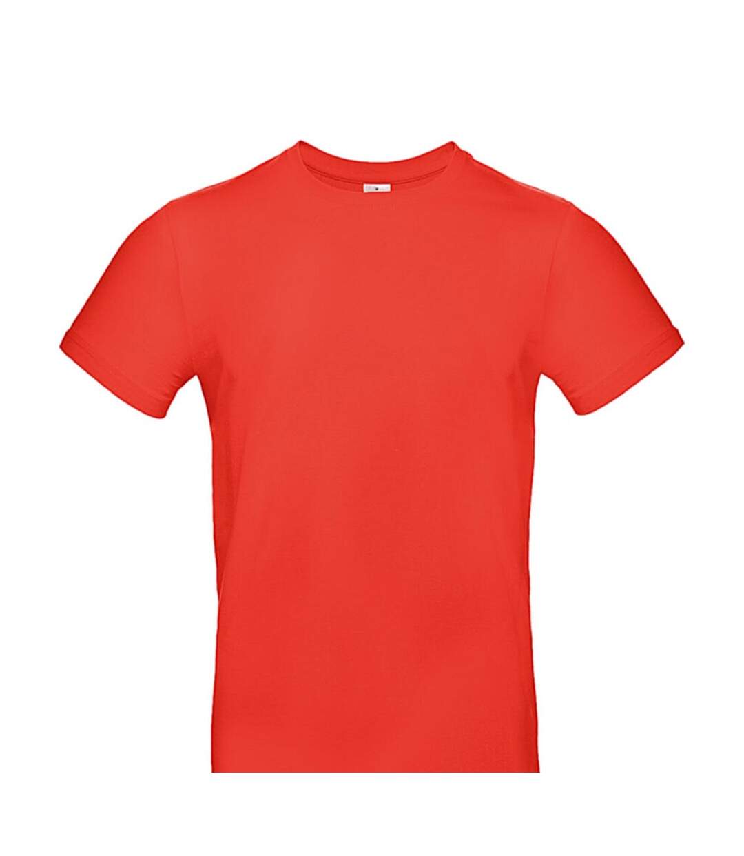 T-shirt #e190 Adulte Rouge Feu B&C-2