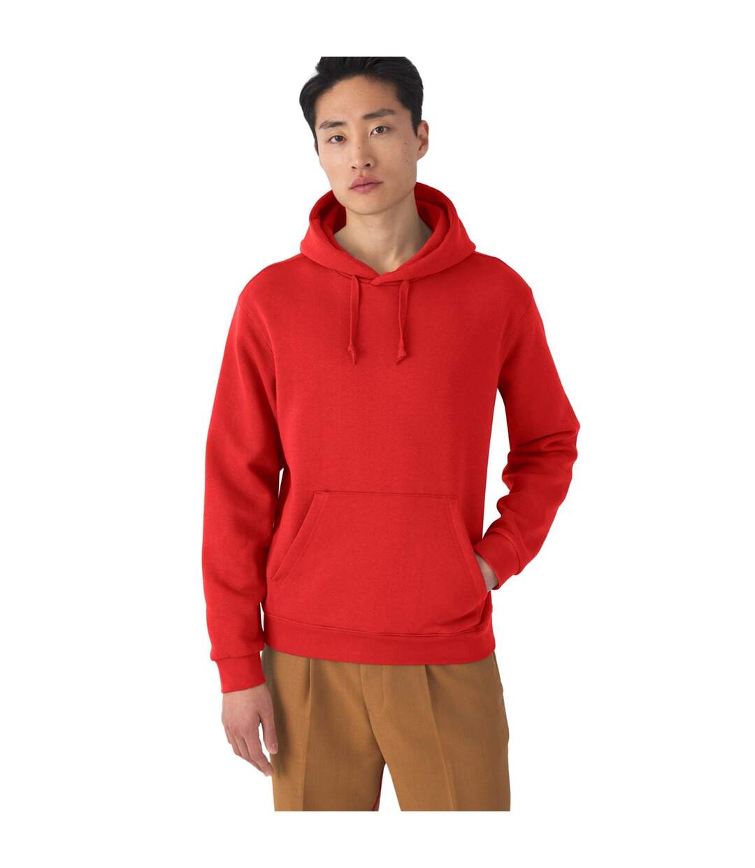 B&c Unisexe Adultes Sweatshirt À Capuche/haut De Forme Rouge B And C-2