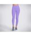 Womens/ladies gowalk high waist 3/4 leggings neon pink/purple Skechers-1