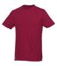 Unisex Heros Short Sleeve T-shirt Burgundy Elevate-1