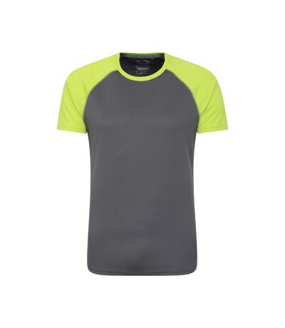 Mens Endurance Isocool T-shirt Lime Punch Mountain Warehouse