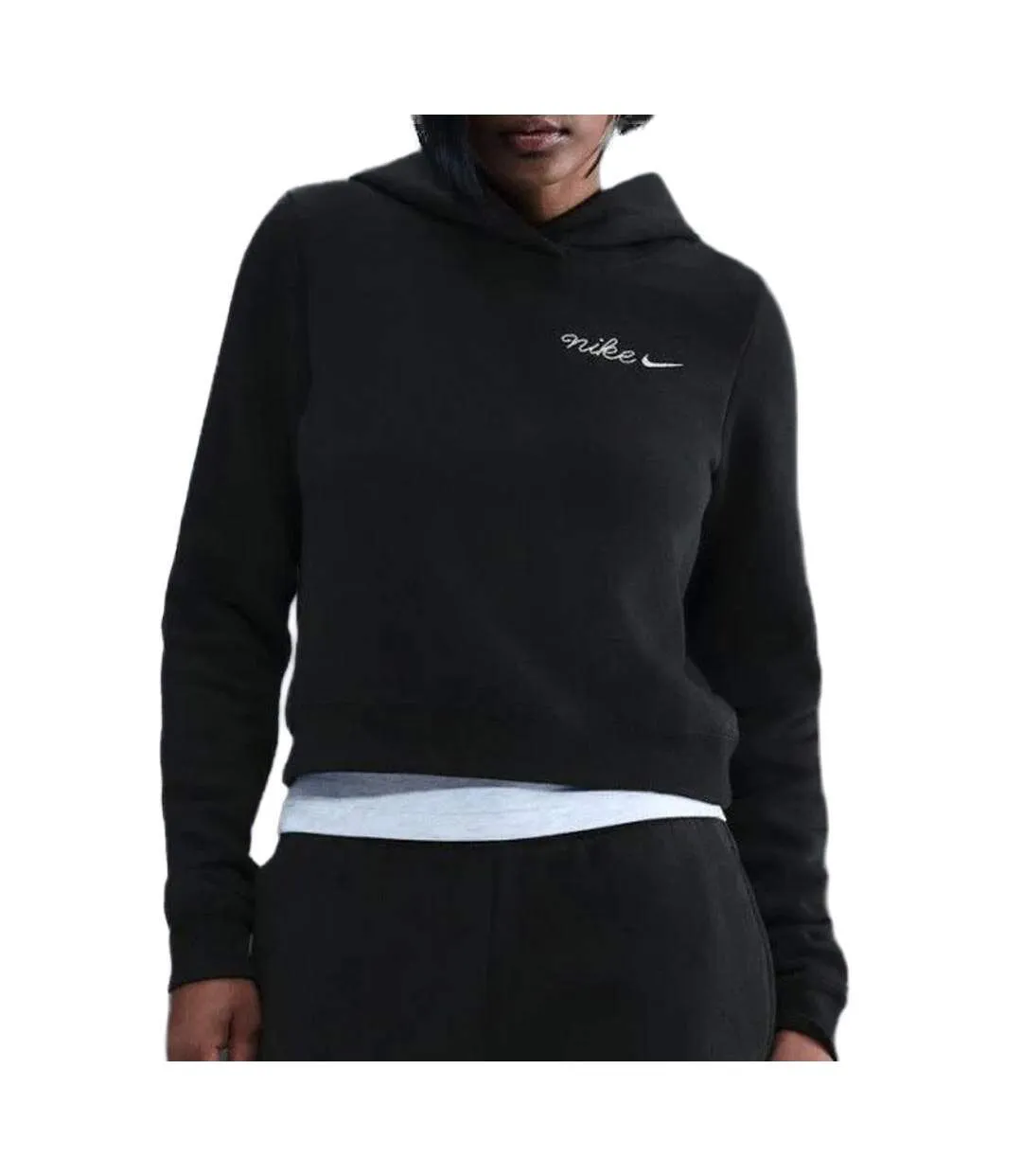 Sweat noir femme nike nsw phnxs-1