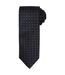 Premier Unisex Adult Micro-Dot Tie (Black/Dark Grey) (One Size)