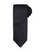 Premier Unisex Adult Micro-Dot Tie (Black/Dark Grey) (One Size) - UTPC5870