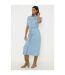 Dorothy Perkins Womens/Ladies Denim Belt Midi Shirt Dress (Mid Wash) - UTDP4268