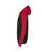 Sweat À Capuche Adulte Noir Vif Rouge Feu Awdis-2