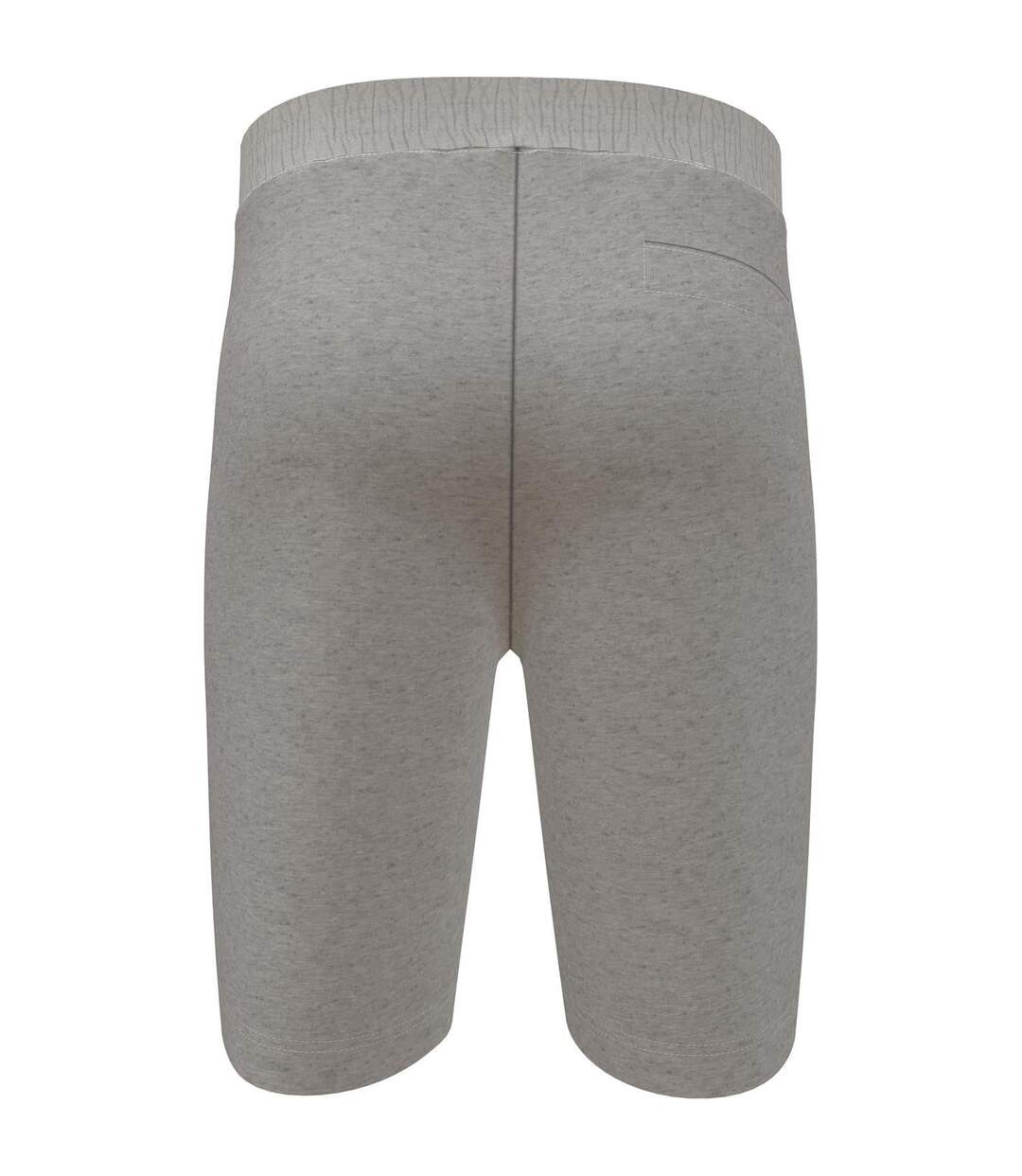 Short De Jogging Motif/style Logo Homme Gris Chiné Chiné SikSilk-2