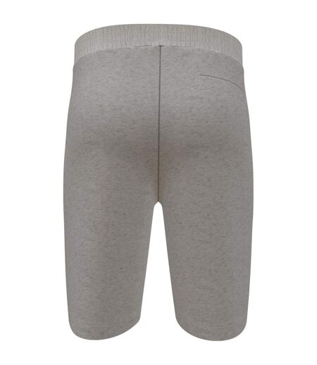 Short De Jogging Motif/style Logo Homme Gris Chiné Chiné SikSilk