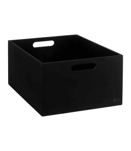 Lot de 3 Boîtes de Rangement Bava 34cm Noir