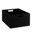 Lot de 3 Boîtes de Rangement Bava 34cm Noir-5
